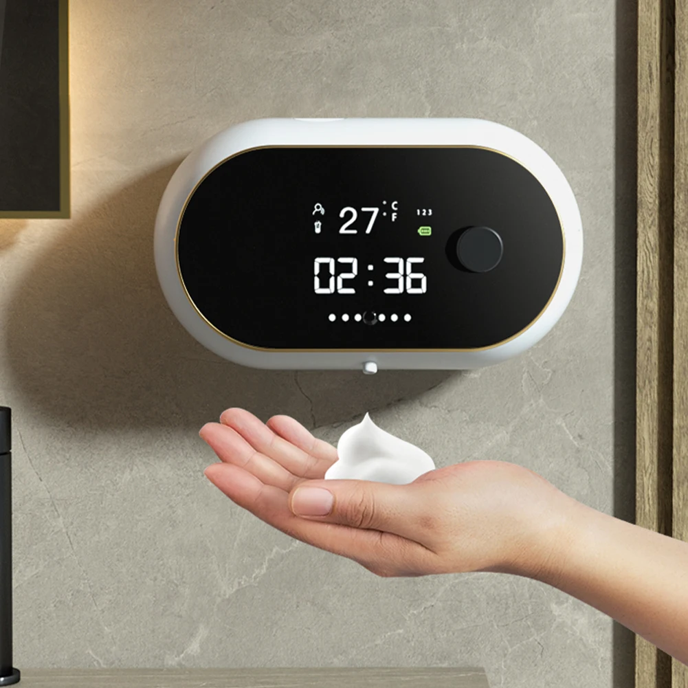 

Automatic Foam Soap Dispenser Bathroom Hardware Wall Mount Liquid Soap Dispensers Body Induction Hand Sanitizer Machine Tools