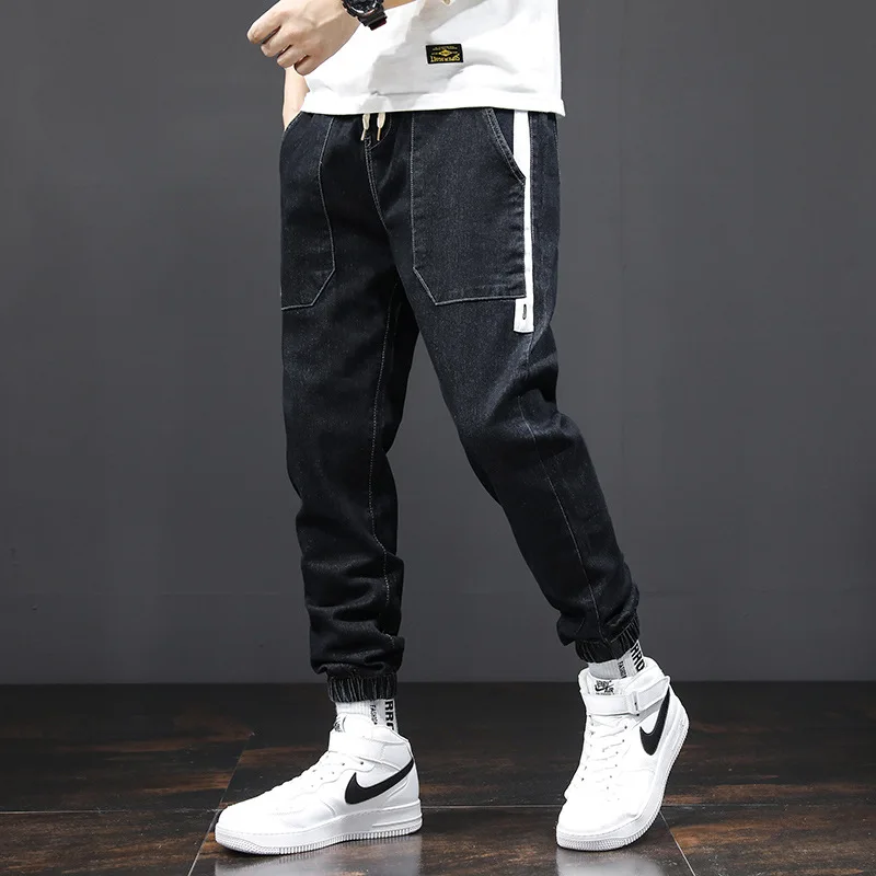 2022 summer new men's Harlan pants jeans Men's fashion Brand Korean men's casual pants