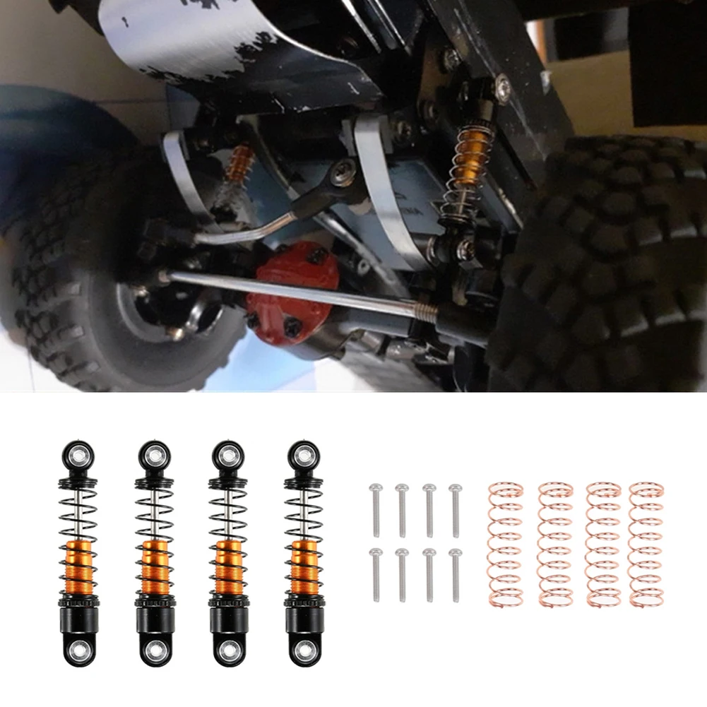 

Металлическая пружина амортизатора для пульта дистанционного управления 1/24 Axial SCX24 90081 AX100002, аксессуары, 4 шт.