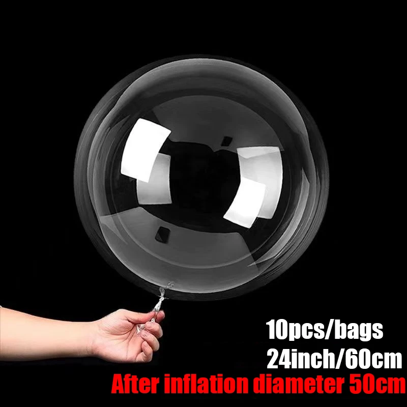 

Прозрачные надувные шары Boeing набор 12/18/24/36 дюймов