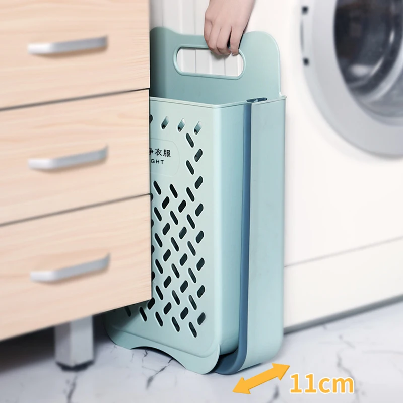 

Large Portable Bathroom Folding Clothes Storage Basket Household Wall Hanging