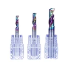 1 шт. цветная Концевая фреза с одной канавкой, алюминиевый Фрезерный резак, DLC-покрытие, Фрезы с ЧПУ, вольфрамовые стальные карбидные концевые фрезы, инструменты