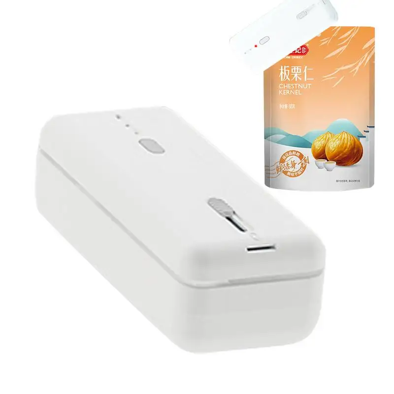 

Bag Sealer Small Sealer Machine Convenient Bag Cutter For Seasoned Meat Food Preservation Easy Storage Portable Food Sealer