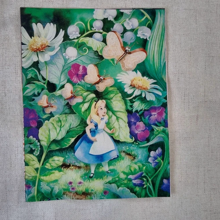 Disney Алиса в стране чудес хлопчатобумажная ткань для украшения стен материал