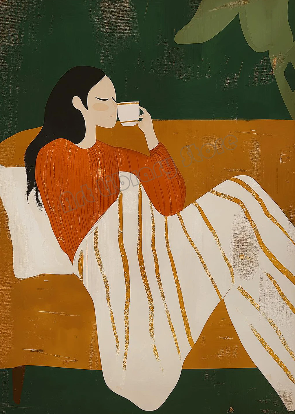 

Абстрактный романтический постер на холсте