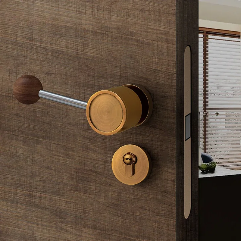 Современный креативный дизайн магнитный бесшумный замок интерьерный винтажный