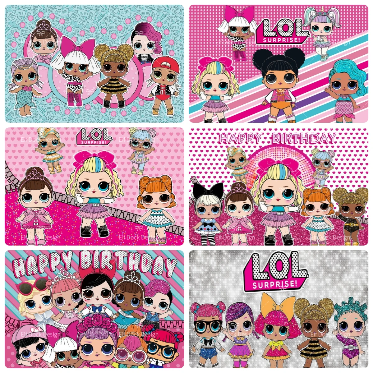 Мультяшная Фигурка Большой Фотофон Для Фотографии На День Рождения Розовый