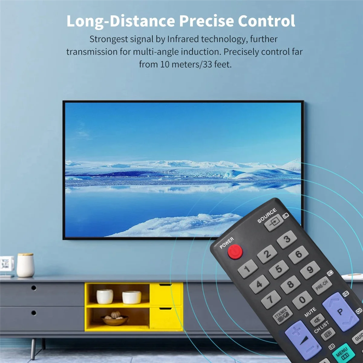 Replace BN59-01012A Remote Control for Samsung LE22D450 PS42C430 LE32C455 PS42C450B1W LCD LED Plasma TV