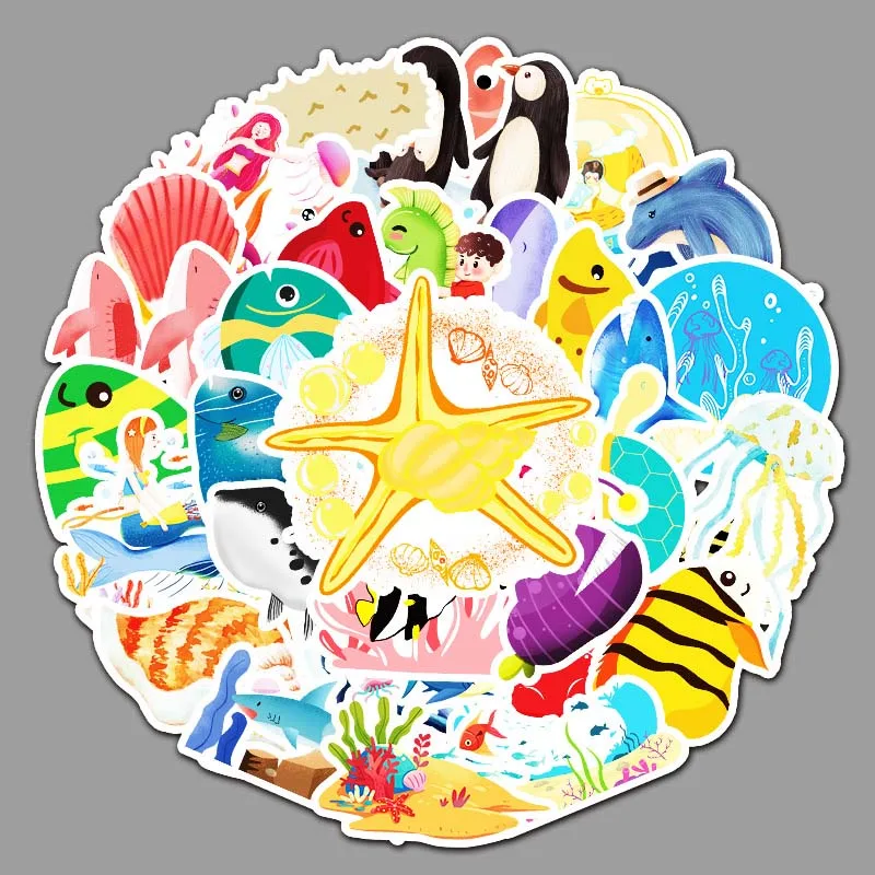 

50 шт., водонепроницаемые наклейки в виде граффити на мотоцикл, ноутбук, велосипед