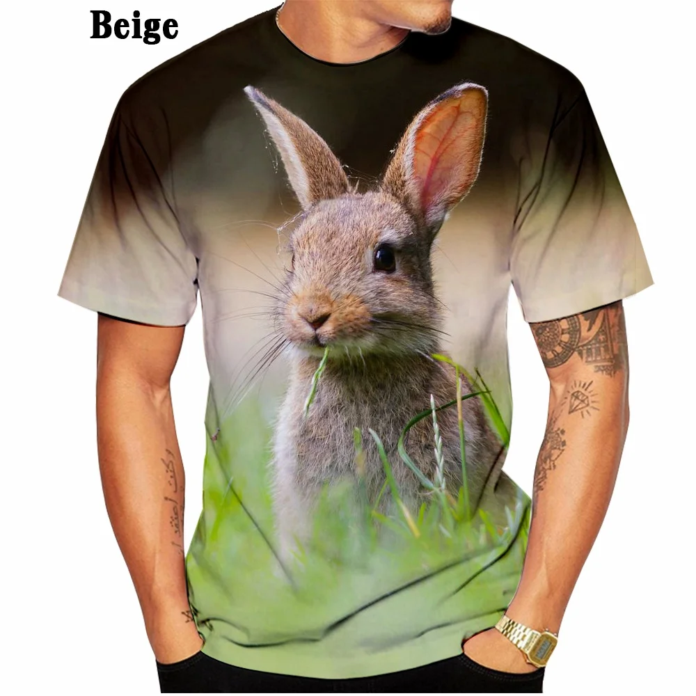

Hot Sale! Newest Fashion Easter Rabbit T Shirt Men/women 3D Printed Short Sleeve Harajuku Style Tshirt Streetwear Summer Tops