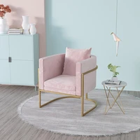modern dining chairs luxury individual soft pink nordic dining table chair leisure velour sillas de cocina home furniture cc50cy