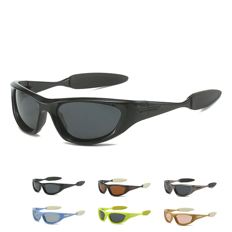 

Солнцезащитные очки в стиле стимпанк для мужчин и женщин, винтажные аксессуары в стиле кибер-панк, с футуристическими линзами