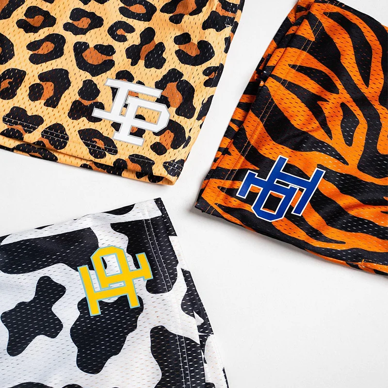 

Новинка 2022, мужские классические штаны IP с леопардовым принтом YM Baskeall, летние повседневные штаны для тренировок ym, быстросохнущие Мужские штаны