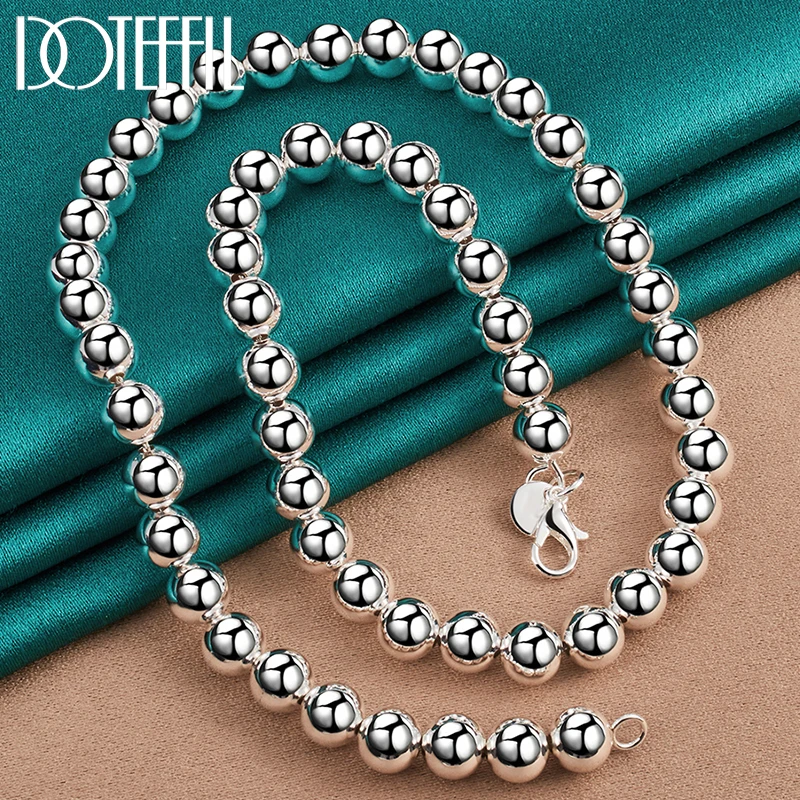 Ожерелье DOTEFFIL из серебра 925 пробы с бусинами 8 мм