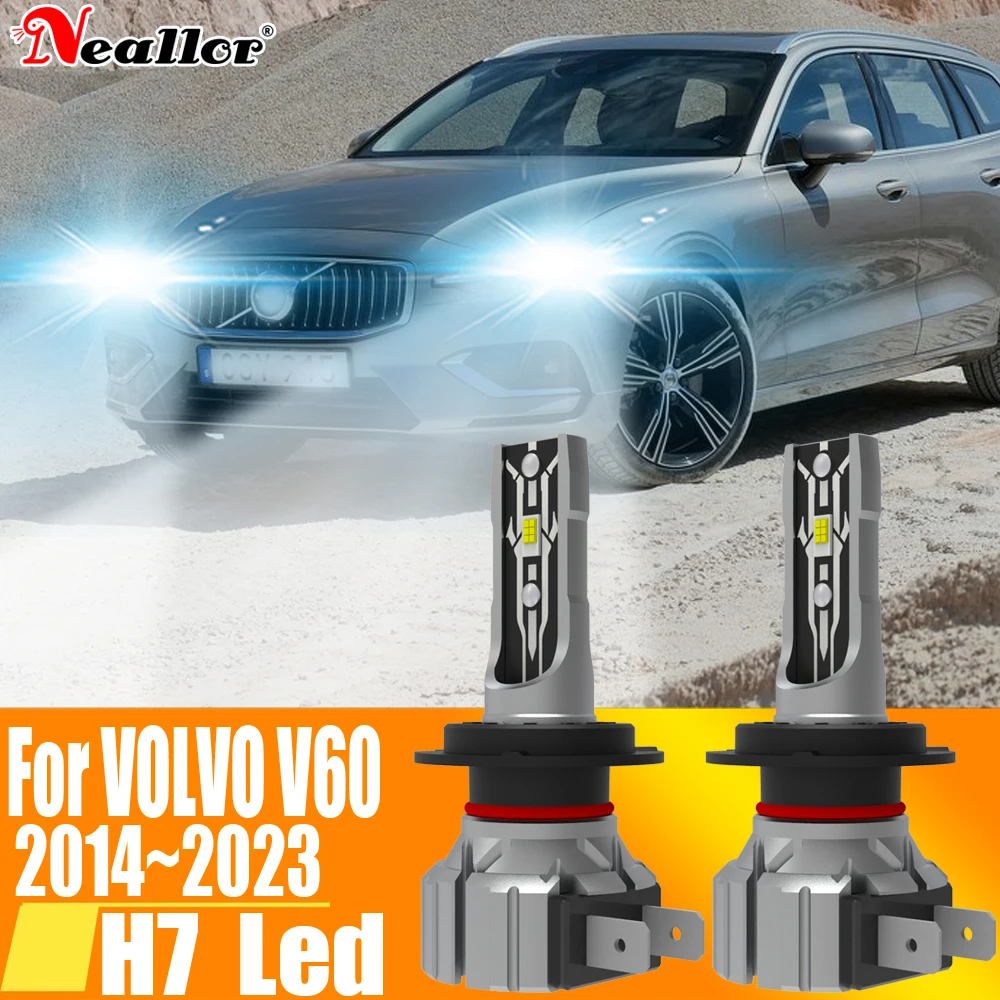 

2pcs H7 Led Light Canbus Bulb Car Headlight High Power Car Fog Diode Moto Driving Running Lamp 12V 55W For Volvo V60 2014~2023