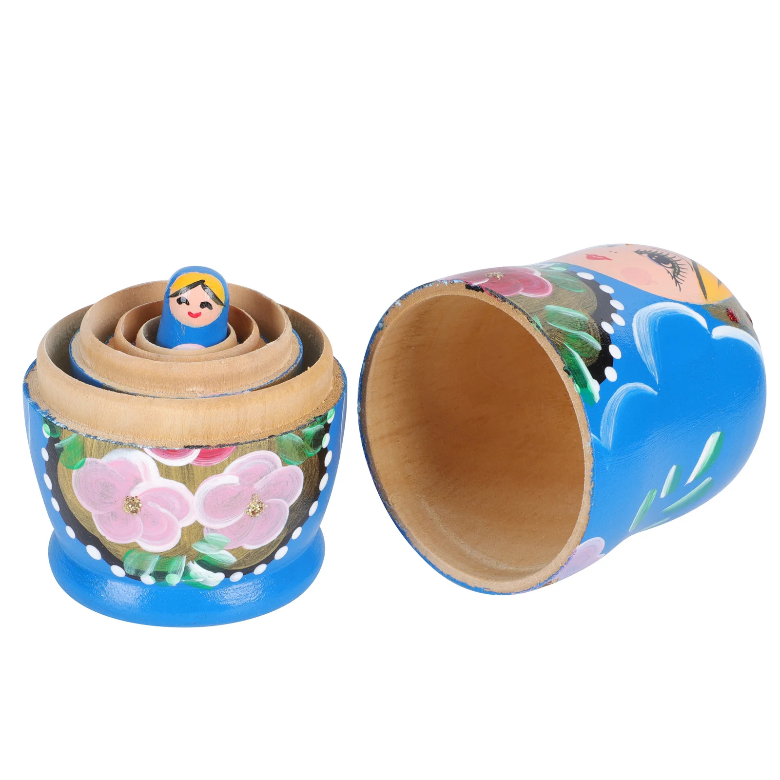 

5pcs Wooden Nesting Stacking Toy for Holiday gifts Early Education Toys