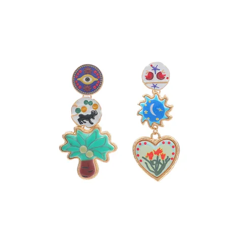 Серьги-капельки Pauli Manfi богемный стиль