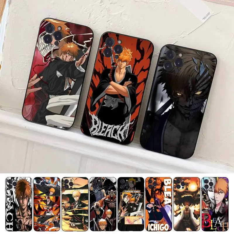 

Anime Bleach Phone Case For iPhone 14 11 12 13 Mini Pro XS Max Cover 6 7 8 Plus X XR SE 2020 Funda Shell