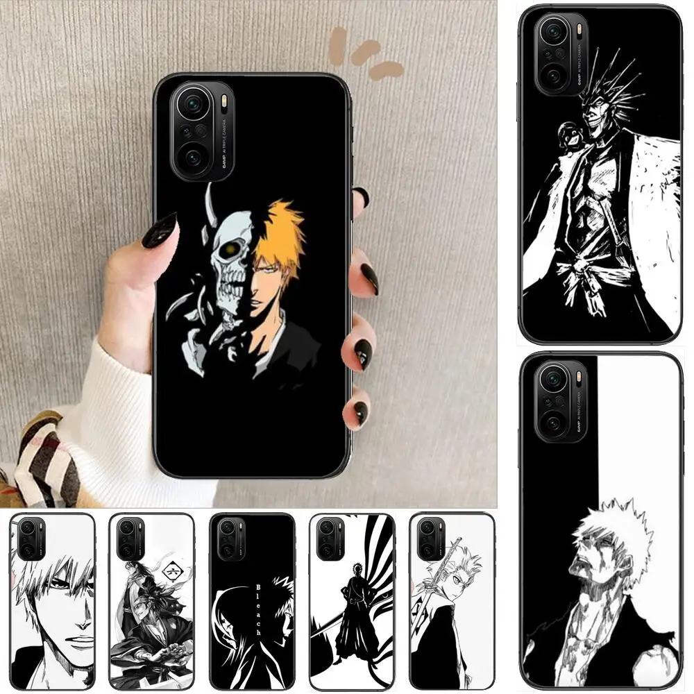 

Anime Bleach Phone Case For xiaomi redmi POCO F1 F2 F3 X3 Pro M3 9C 10T Lite NFC Black Cover Silicone Back Prett mi 10 ultra cov