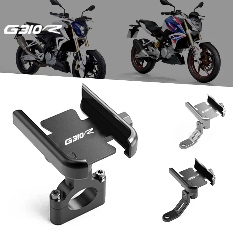 

For BMW G310R 2016 2017 2018 2019 2020 2021 G310-R G310 R Motorcycle Mobile Phone Holder GPS Navigator Mirror Handlebar Bracket