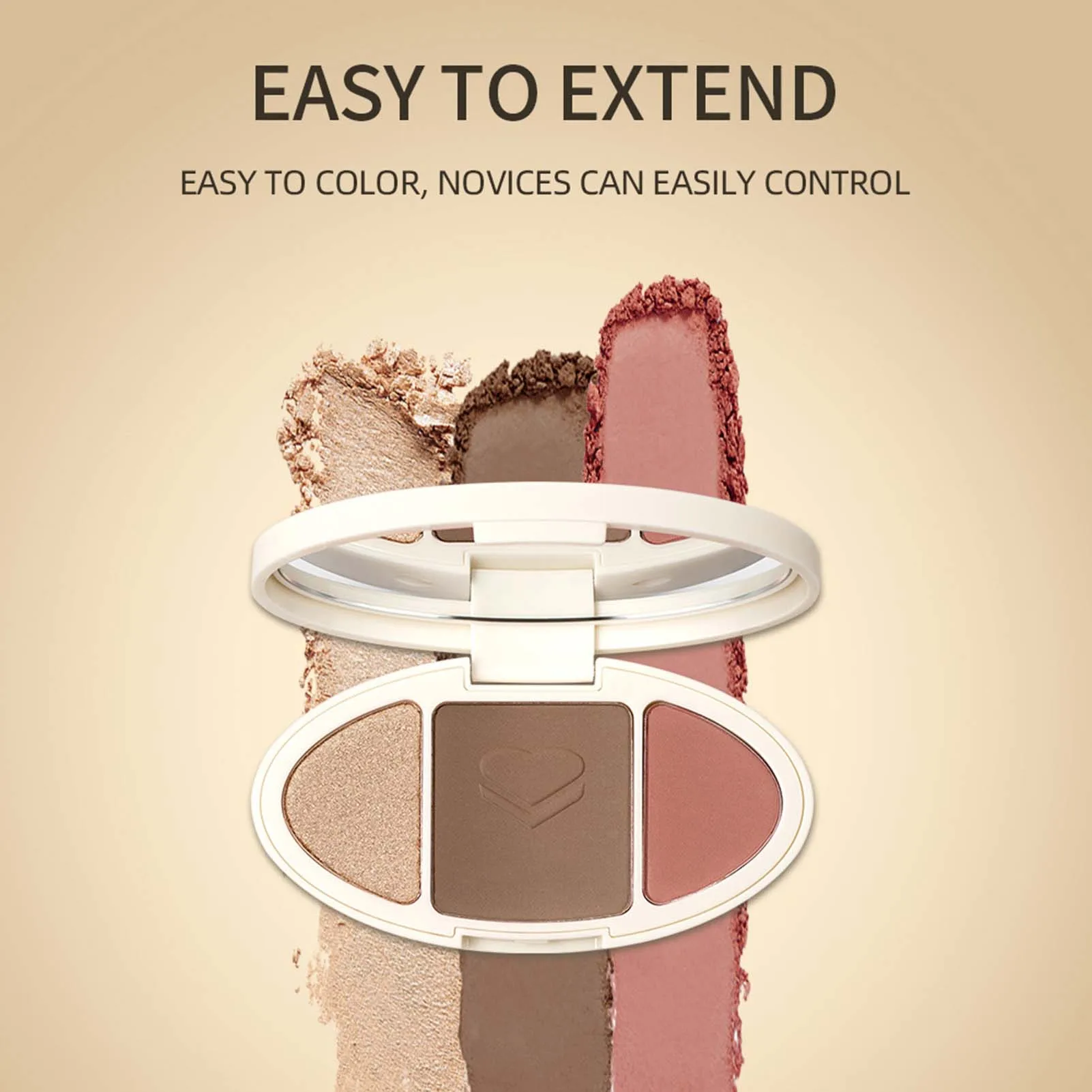 

3 In 1 Highlight Powder Blush Plate Professional Portable Contouring Tray Makeup Supplies Delicacy Is Popular With Women