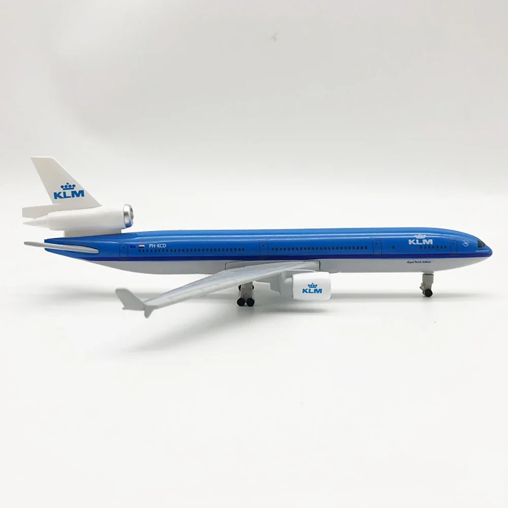 Фото 20 см самолет KLM Royal Dutch Airlines McDonnell Douglas MD-11 модель с колесом из сплава самолет игрушка в подарок для коллекции №4