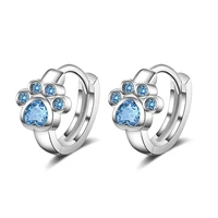 new silver colour hoop earrings original for women luxury jewelry fashion designer crystal girl huggie earring 2022 trend