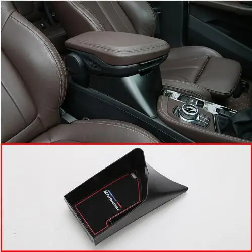 

Черный пластиковый автомобильный подлокотник для BMW X1 F48 2016-2019, увеличивающий ящик для хранения для X2 F47 2018 2019, левый руль Y