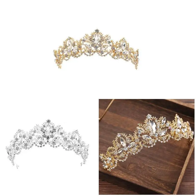 

Bridal Retro Crown Headband Women Luxury Wedding Hair Accessories Women Lady Bridal Bridal Crown Exquisite Beautiful Elegant NA