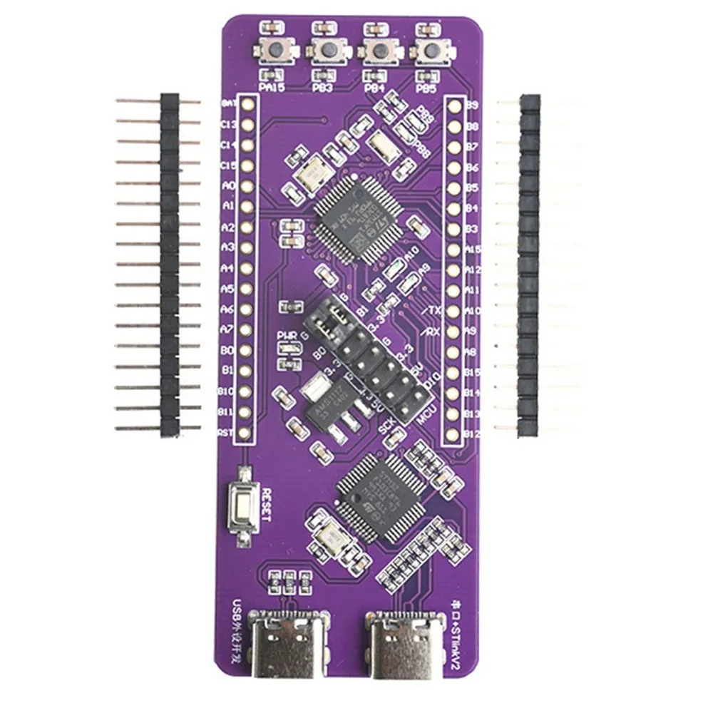 Фото Программатор A97I-For ST-LINK V2 - USB Type-C TTL Serial Downloader для встраиваемых систем, для STM32/Arduino №1