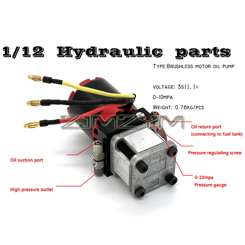 Флюоресцентный металлический Гидравлический масляный насос 0-10 МПа