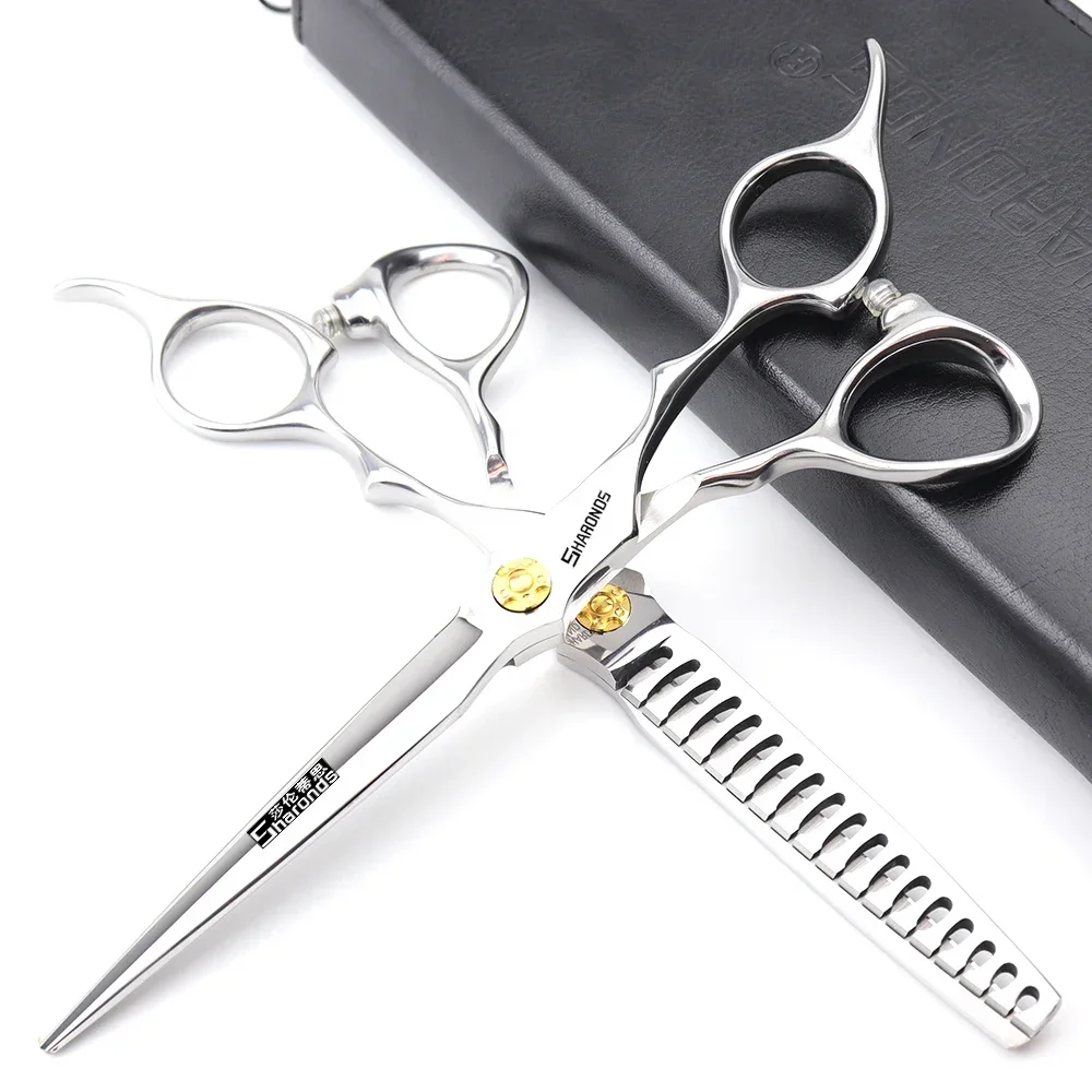 y profesjonalne nożyczki fryzjerskie SHARONDS 6 5 cala specjalistyczny oryginalny zestaw maszynek do strzyżenia włosów nożyce narzędzia