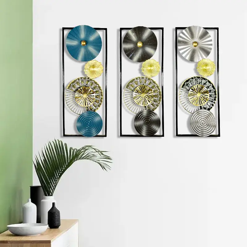 

INS Affordable Luxury Style Living Room Bedroom Decoration Iron Wall Hanging Background Wall Hangings