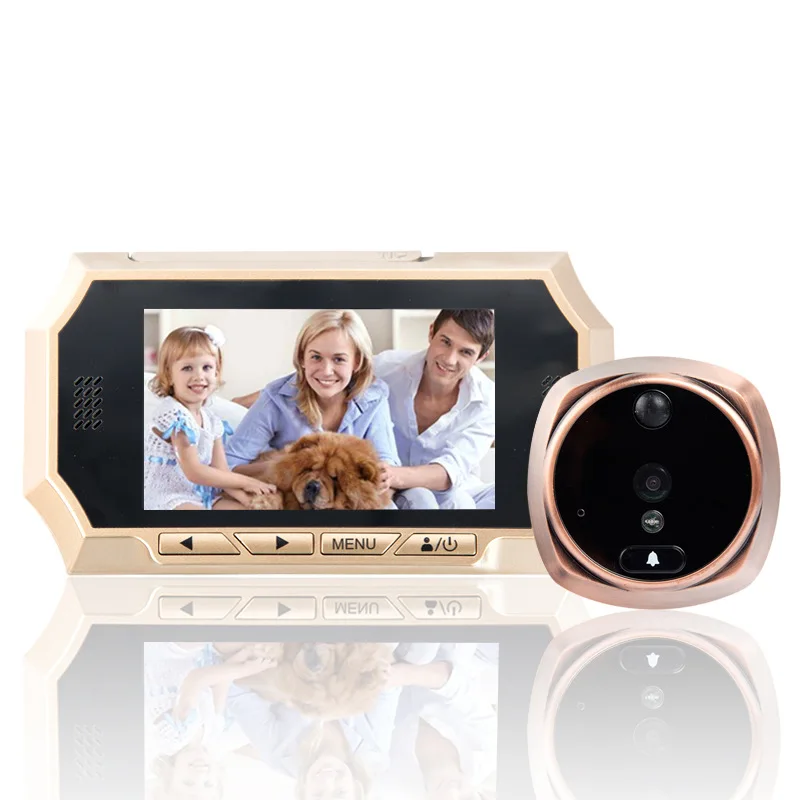 4.3Inch Video Doorbell 120 Degree Peephole Viewer Video Eye Door Bell Smart Home Outdoor Camera Monitor Visual Doorbell