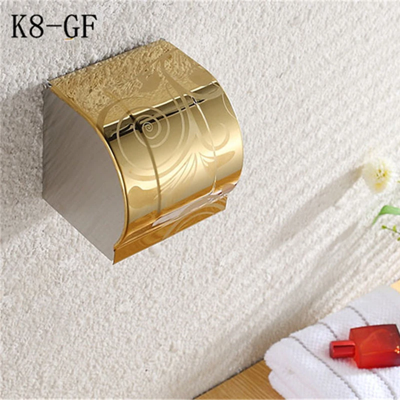 stainless steel toilet paper tray roll traceless tissue paper holder storage box wall mounted bathroom wc shelf accessories free global shipping