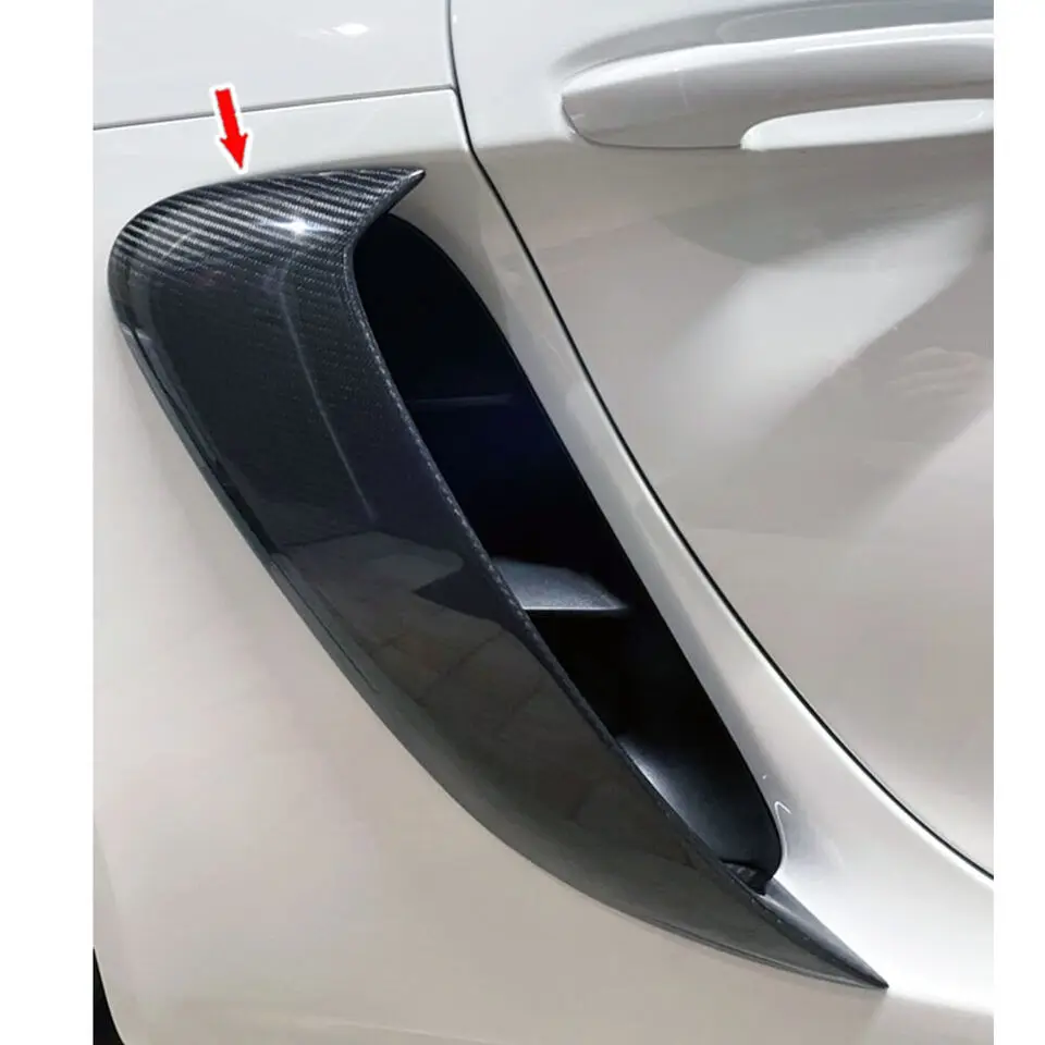 2 шт. Автомобильные Боковые крылья из углеродного волокна для Porsche 718 Boxster Cayman 2016-2018