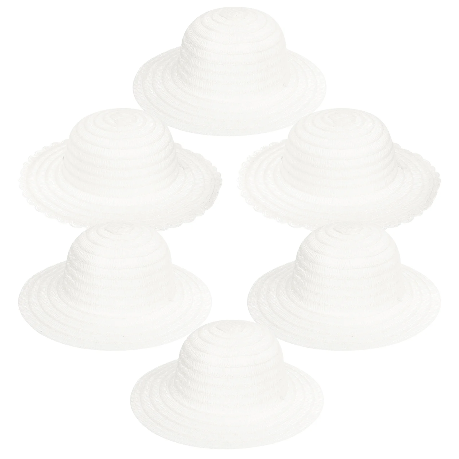 

8 Pcs DIY Straw Hat Hats Children Kids Mini Toys Suite Natural Grass Kindergarten Educational Girl Toddler Beach