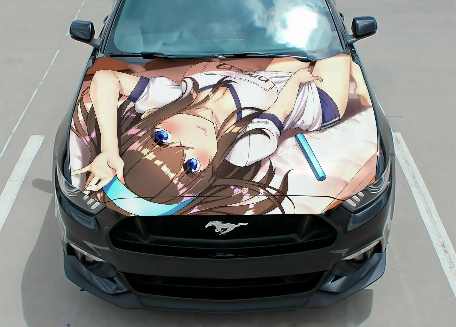 

Sexy Anime Car Hood Wrap Decal Vinyl Sticker Full Color Graphic Fit Any Car