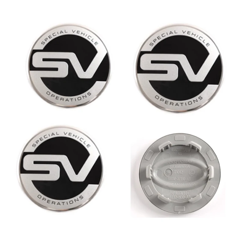 4x 63mm Land Range Rover Nabendeckel Felgendeckel Radkappen SV