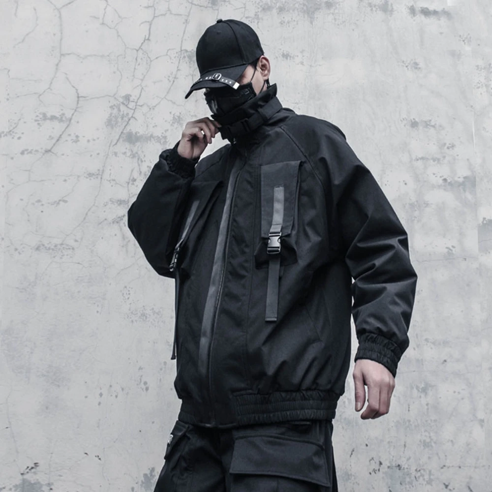 Куртка-карго AOGZ Мужская на молнии ветровка уличная одежда в стиле хип-хоп