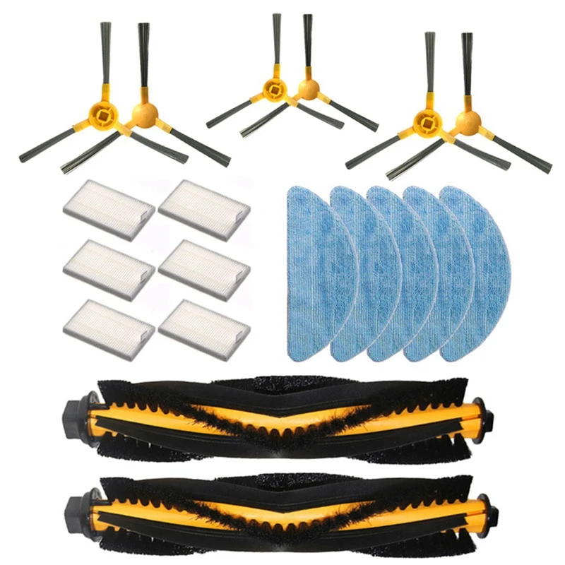 

Main Side Brush Filter And Mop Cloth Replacement Accessories For Proscenic 800T 820S 820T 830T Robot Vacuum Cleaner