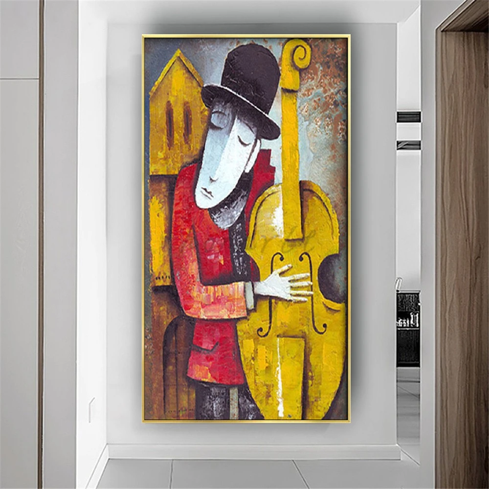 

High Quality By Picasso Canvas Pictures Reproductions Famous Wall Art Poster Hand-Painted Cello Oil Painting Decor Home Room