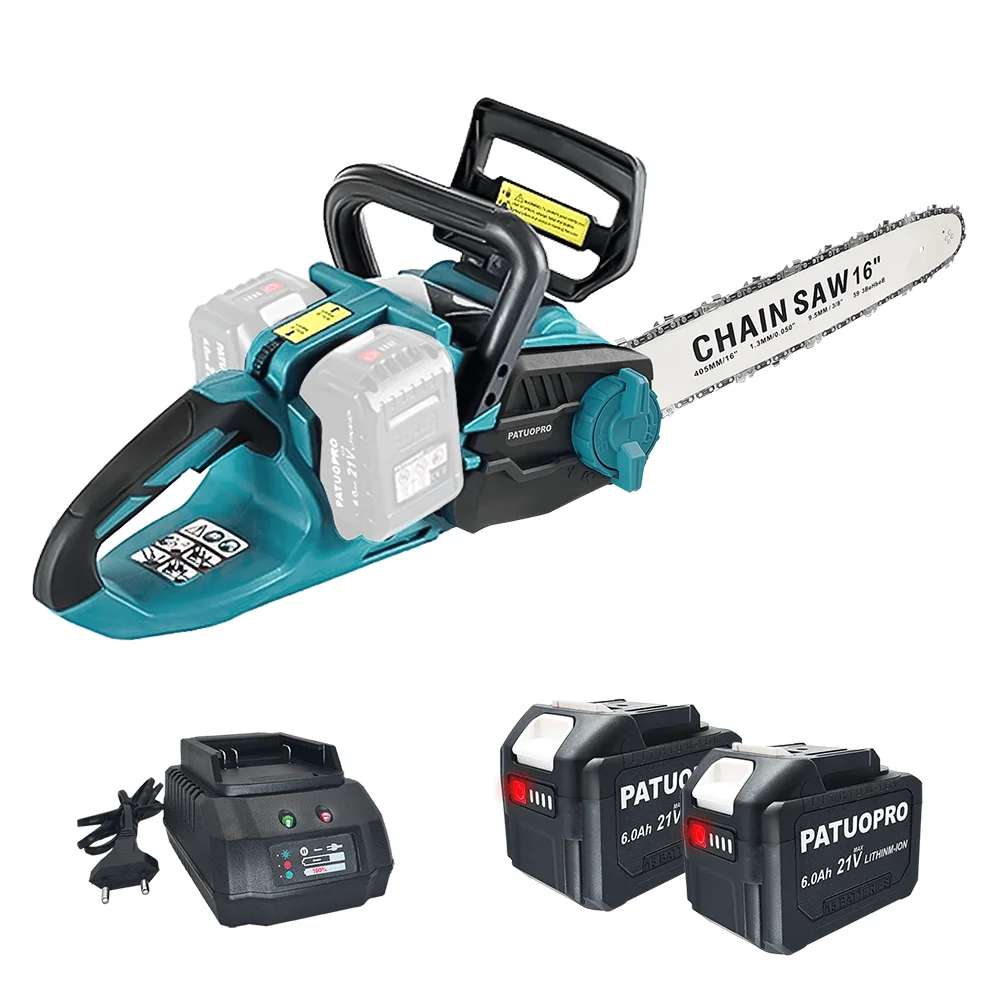 

Бесщеточная электрическая бензопила PATUOPRO 16 дюймов аккумуляторная 18В