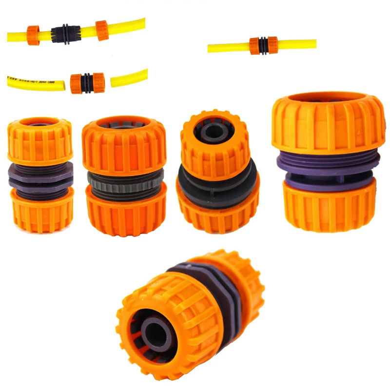 

1/2 3/4 1 дюймовый для садового шланга быстрое соединение, пластиковая быстрая остановка воды, соединение шлангов, ремонтные фитинги, инструмент для орошения