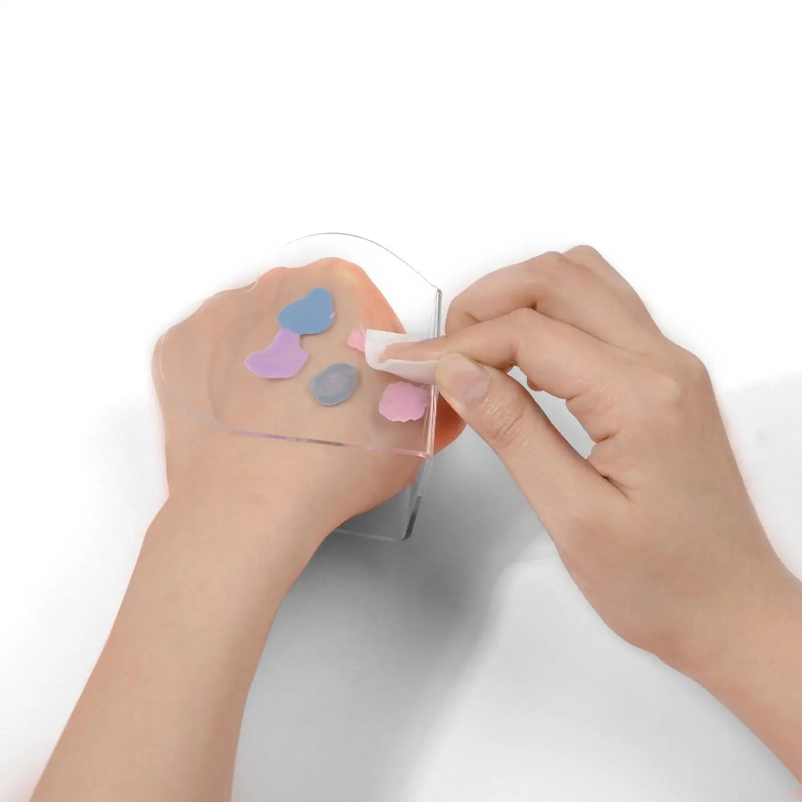 Ручная косметическая палитра многофункциональная Женская Палитра прозрачная