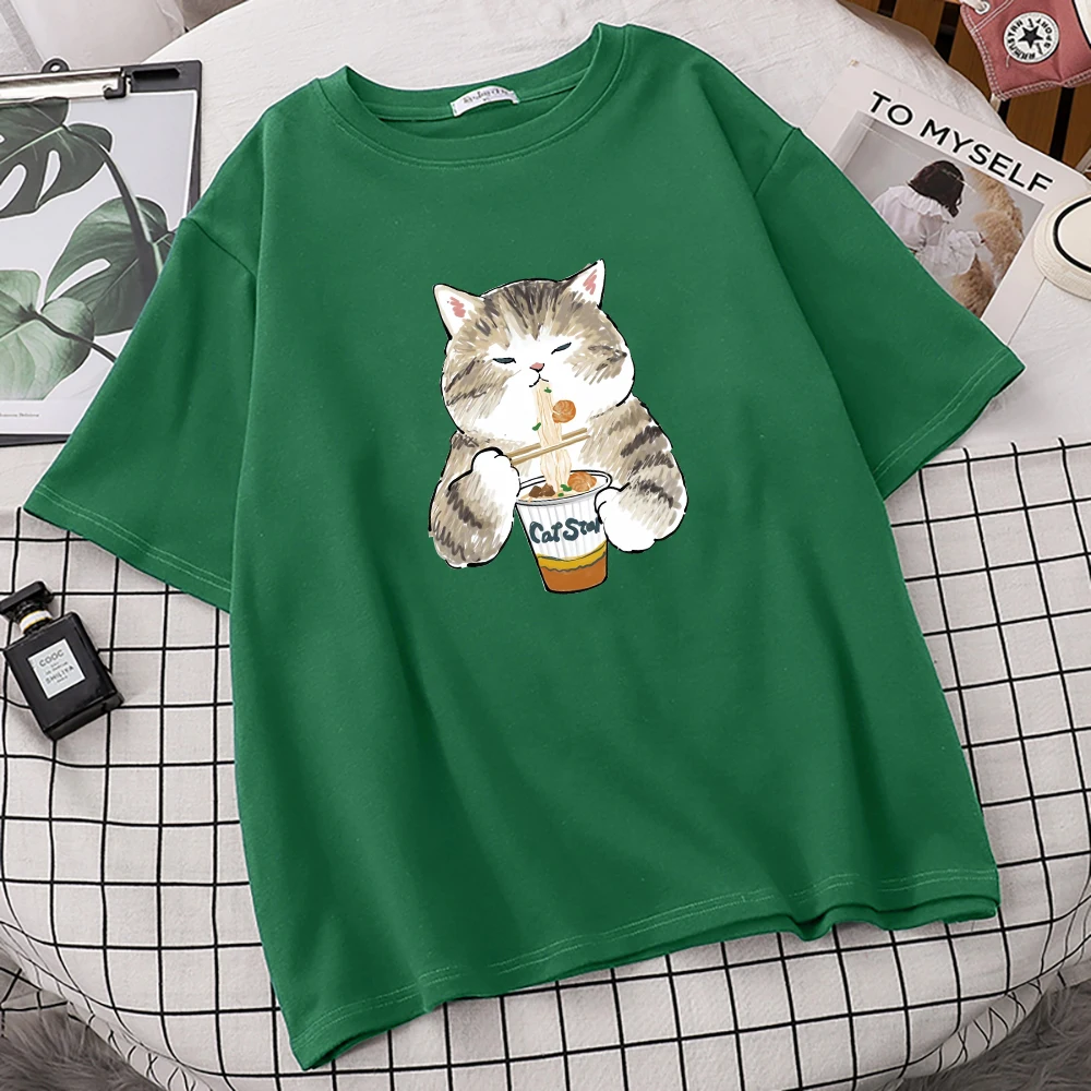 

Kawaii Gary Cat Printing Men'S T-Shirt Simplicity High Quality T-Shirts Cool S-Xxxl Tshirt Creativity Oversize Mens Short Sleeve