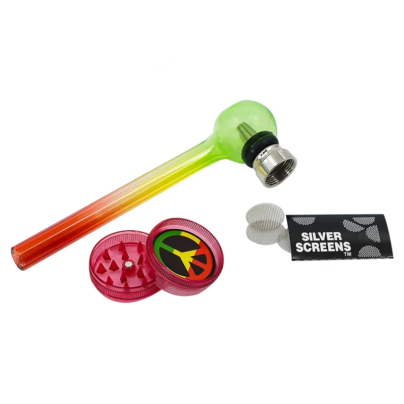 

Binhurst Card mounted pipe set plastic cigarette grinder - pipe - mesh glass pipe Smoking accessories
