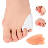 1pair little toe thumb for daily use silicone gel toe bunion guard foot care finger toe separator hallux valgus toe separators