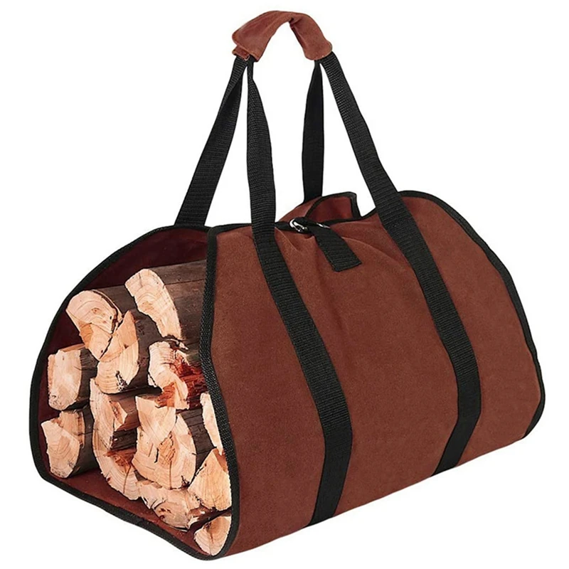 

Высококачественная холщовая переноска для дрова, деревянная Сумка для кемпинга, уличный держатель для бревен, сумка для хранения