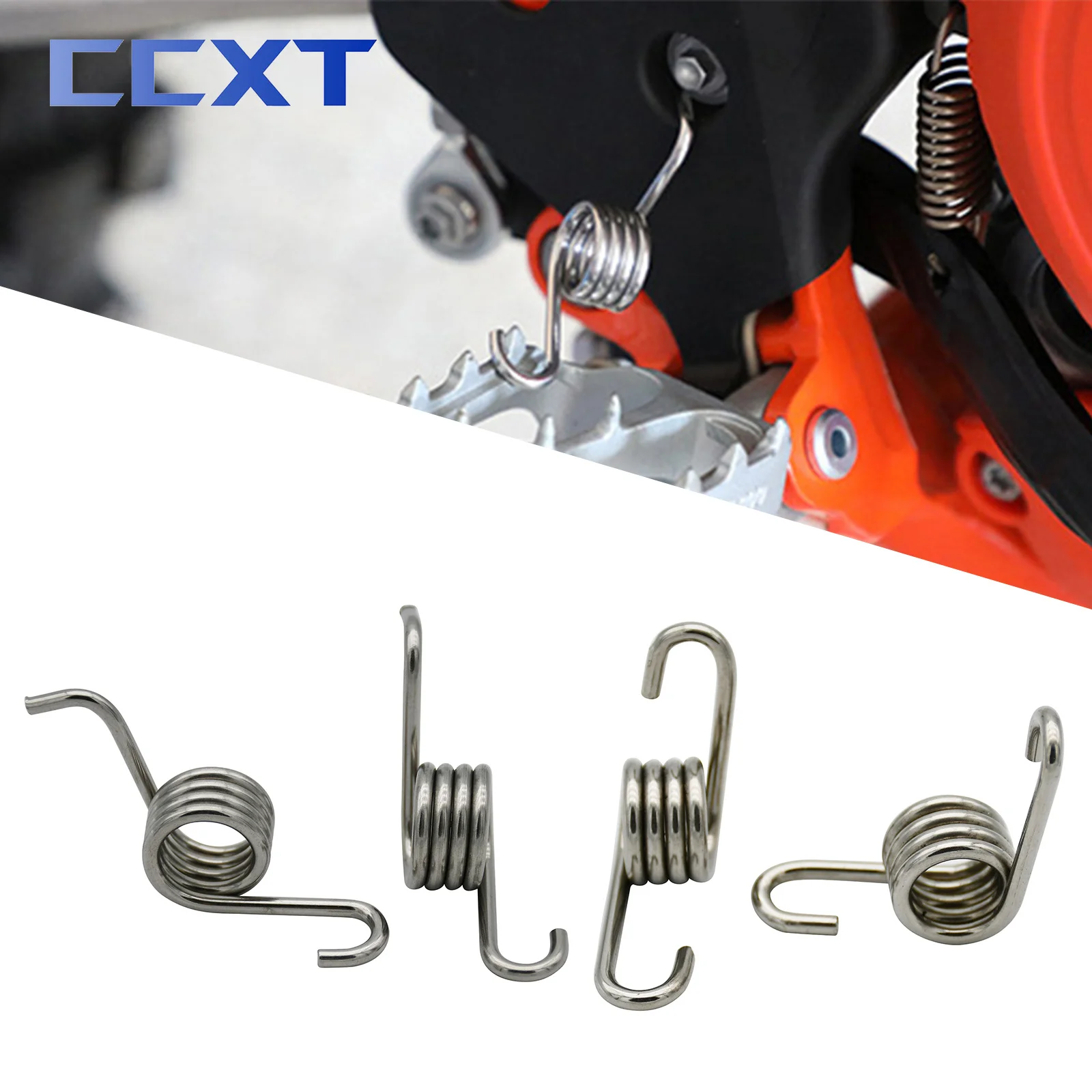 Motorcycle Footpegs Foot Pegs Footrest Spring For Husqvarna 